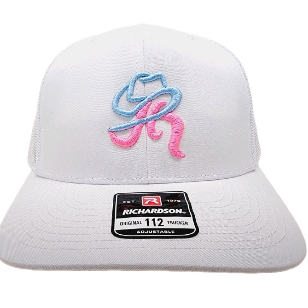 Ride 'em Cowboy Adjustable Snapback Curved Bill Mesh Hat Cap Richardson 112